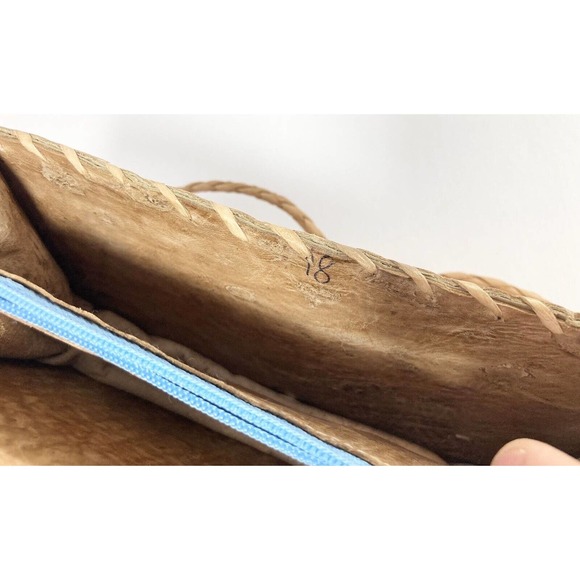 Real Python Snakeskin Burgundy Red Vintage 1970’s Handmade Shoulder Strap Bag - Picture 7 of 8